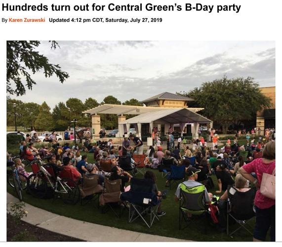 Hundreds turn out for Central Green's B-Day party - Houston Chronicle