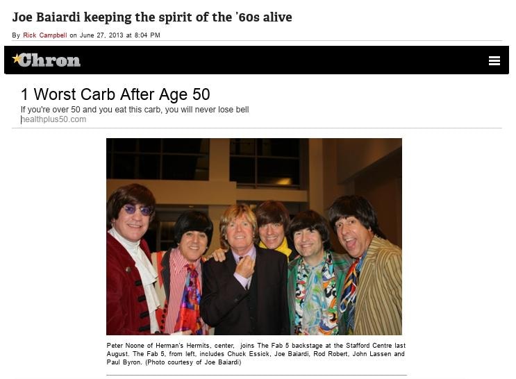 Joe Baiardi keeping the spirit of the '60s alive