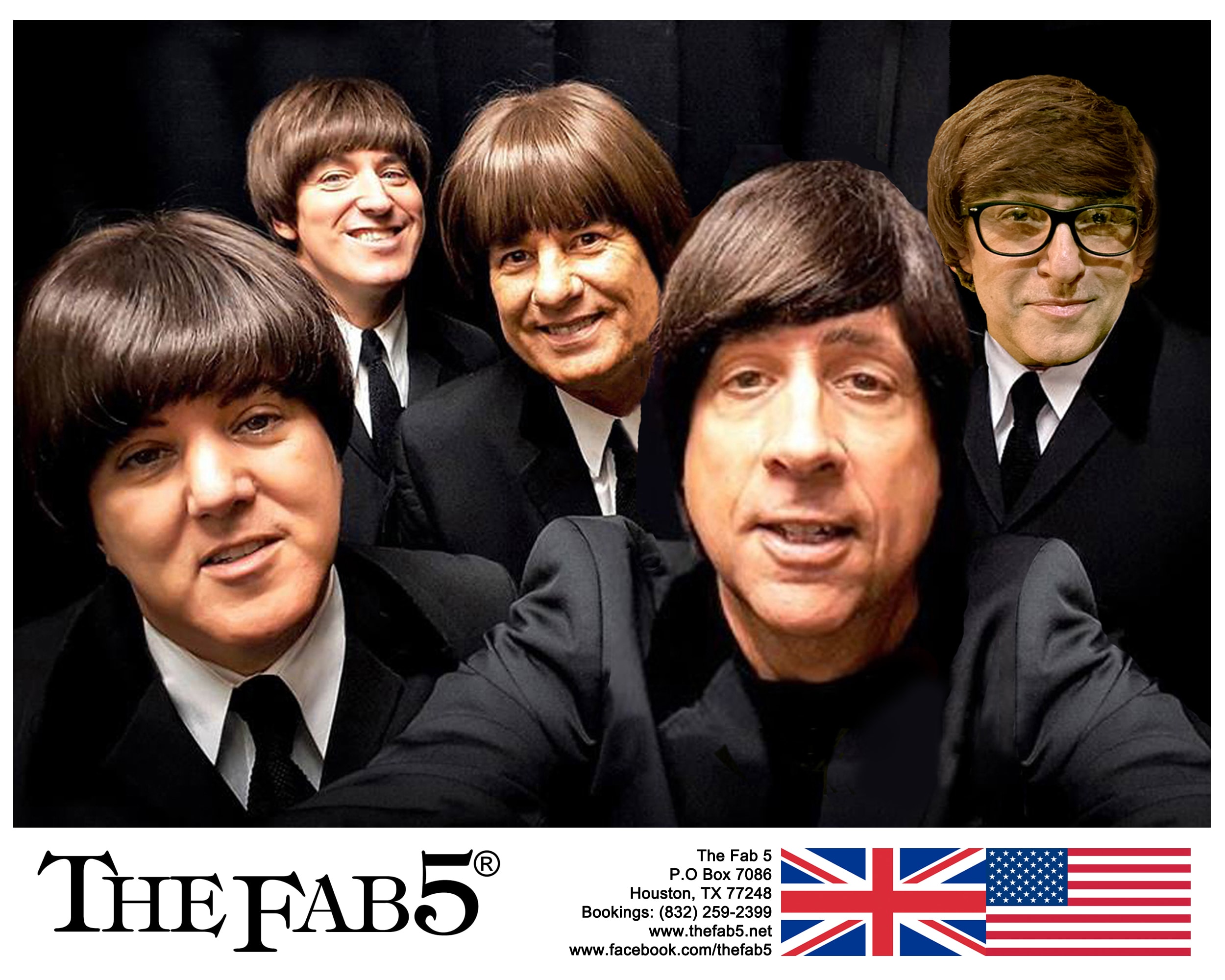 The Fab 5 promotional band photo
