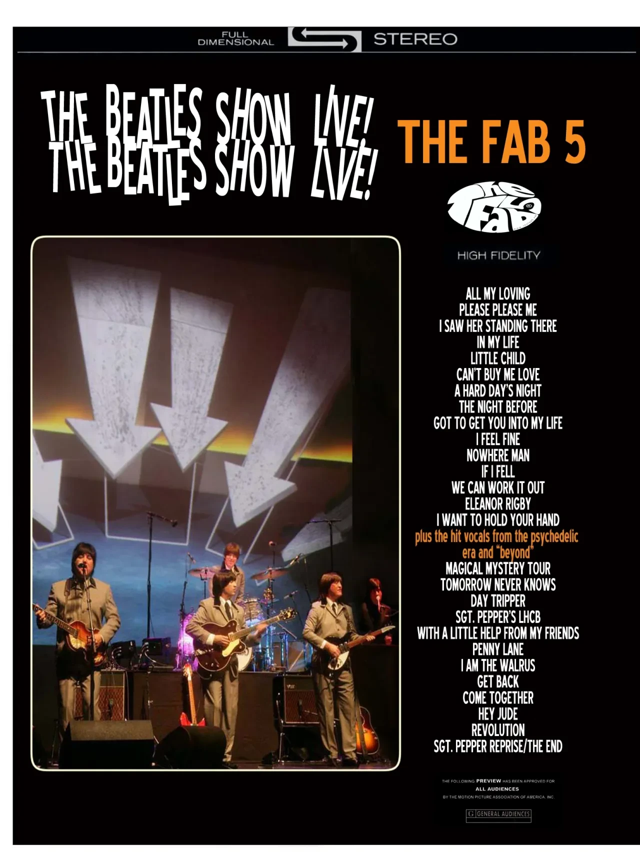 The Fab 5 promotional band photo
